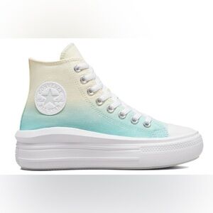 NEW Converse Chuck Taylor All Star Move High Ombre - Light Dew Women Sz 9